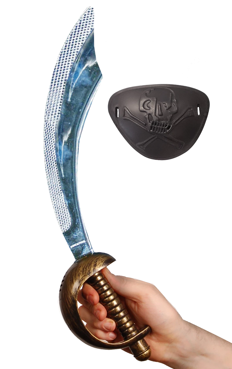 Smiffys Pirate Cutlass With Eyepatch 1 Smiffys Pirate Cutlass With Eyepatch