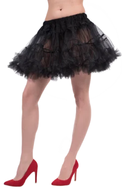 Womens Black Petticoat