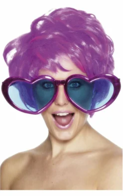 Smiffys Jumbo Heart Glasses Accessory