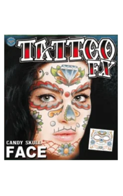 Candy Skull Face Accessory