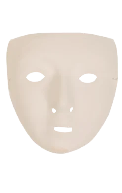 Smiffys White Robot Facepiece