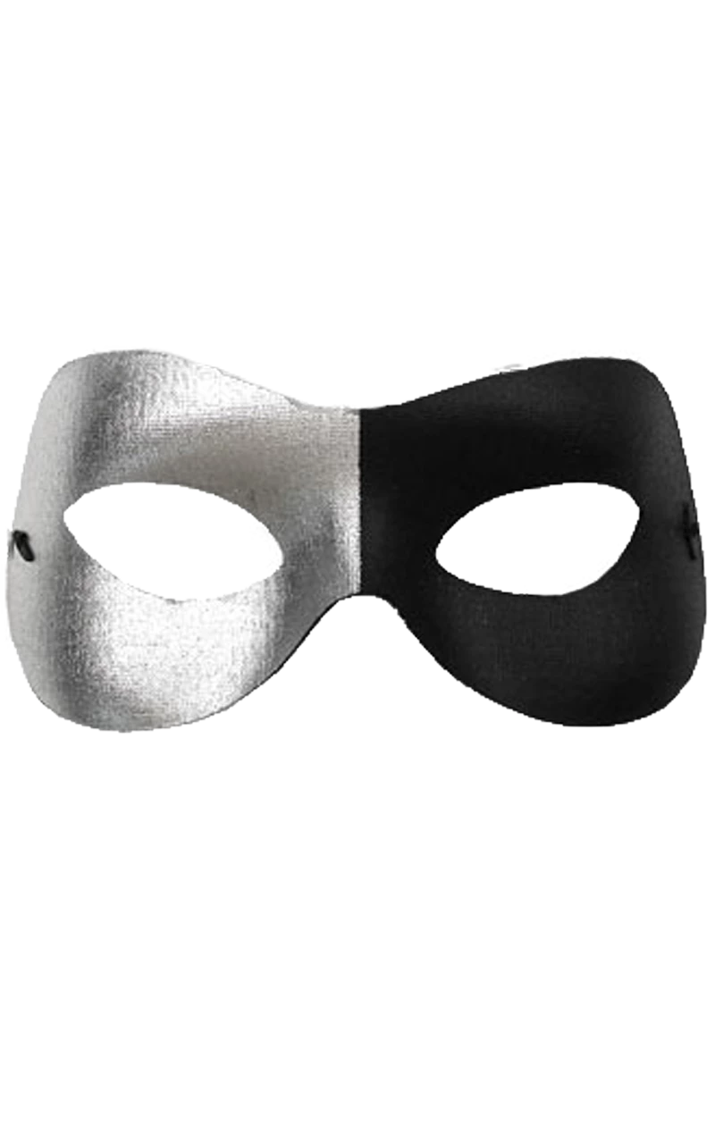 GENERIC Black And Silver Monochrome Facepiece Accessory 1 GENERIC Black And Silver Monochrome Facepiece Accessory