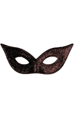 GENERIC Black Pointed Glitter Facepiece