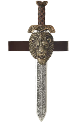 Gold Lion Sheath Roman Sword