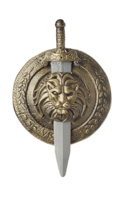 GENERIC Bronze Lion Shield Accessory