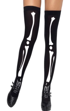 Smiffys Skeleton Print Stockings
