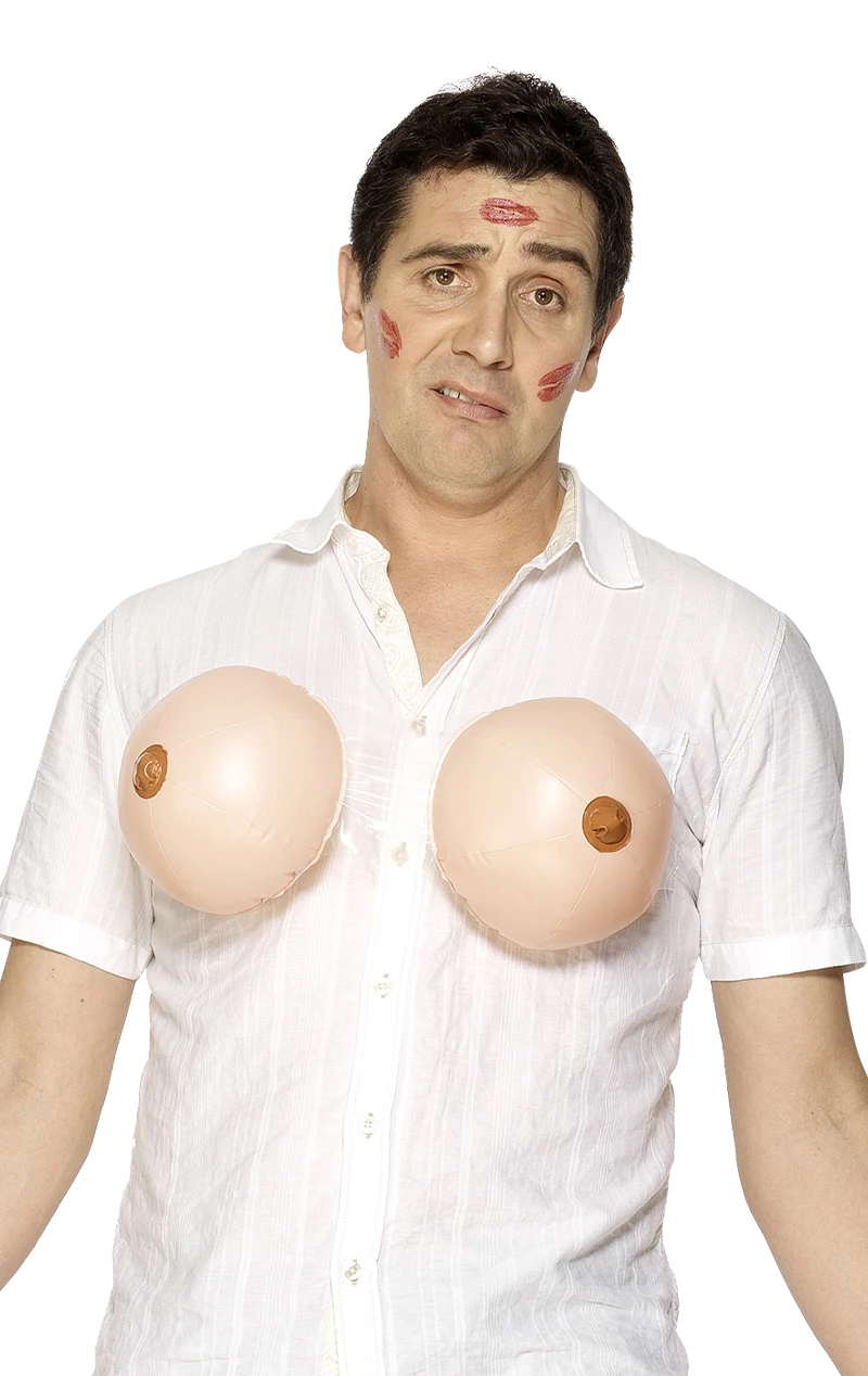 Smiffys Inflatable Boobs Accessory 1 Smiffys Inflatable Boobs Accessory