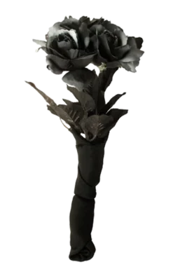 Smiffys Black Corpse Bride Rose Bouquet