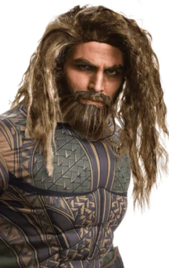 Aquaman Wig And Beard Set