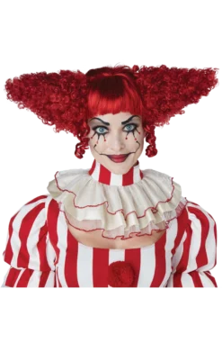 Creepy Clown Dark Red Wig