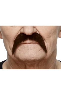 Brown 70s Moustache Accessory