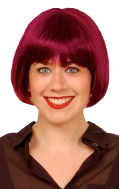 GENERIC Burgundy Eve Wig Accessory