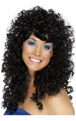Smiffys Boogie Babe Black Wig