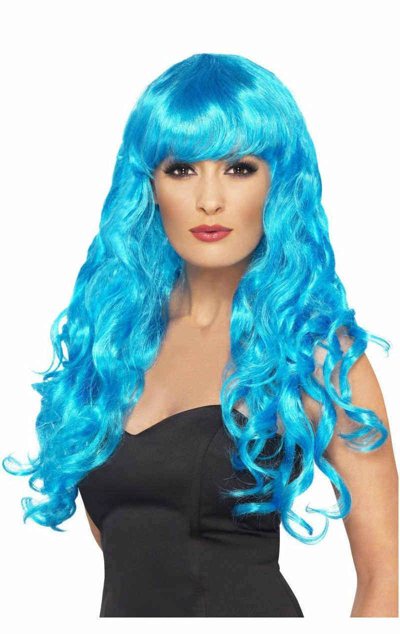 Smiffys Siren Blue Long Wig 1 Smiffys Siren Blue Long Wig