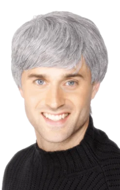 Smiffys Modern Cut Grey Wig