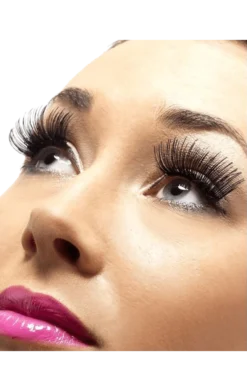 Smiffys Metallic Black Eyelashes