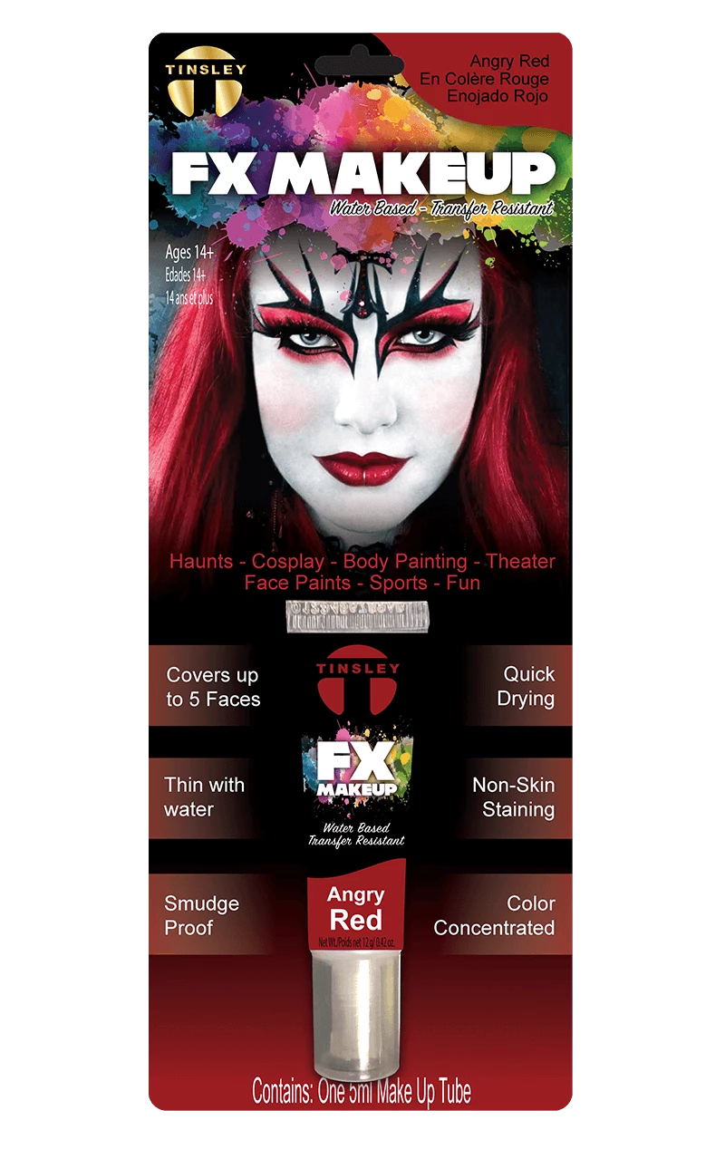 Angry Red Makeup 1 Angry Red Makeup