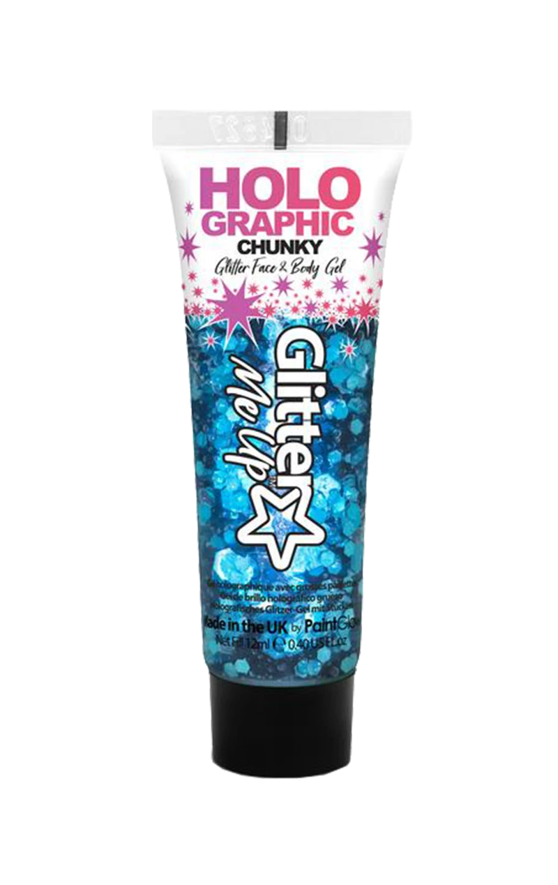 Blue Holographic Chunky Glitter Gel 1 Blue Holographic Chunky Glitter Gel