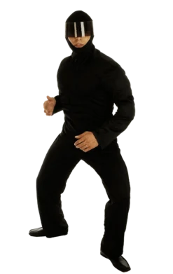Mens Black Ninja Warrior Costume