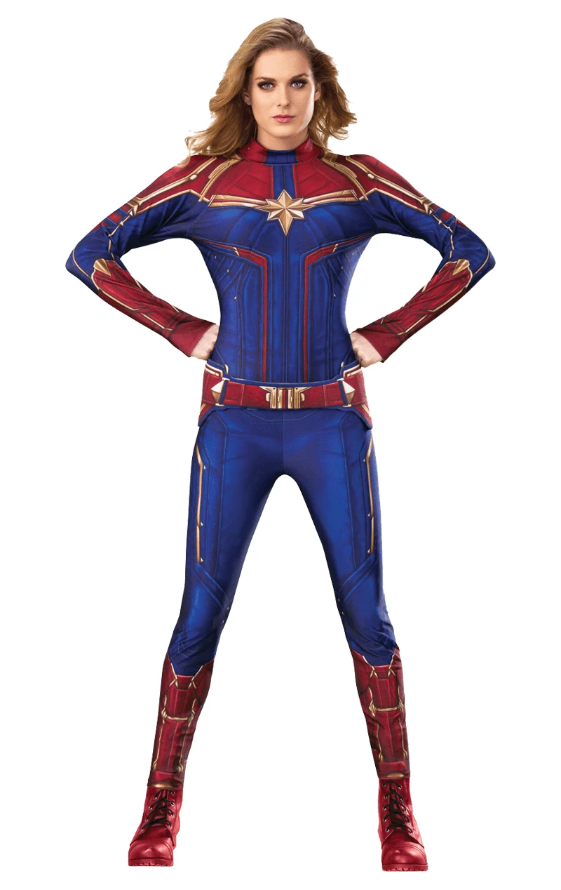 Adult Captain Marvel Avengers Costume 1 Adult Captain Marvel Avengers Costume