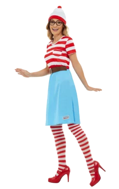 Smiffys Adult Where's Wally? Wenda Dress Costume 5 Smiffys Adult Where's Wally? Wenda Dress Costume -Palmer Sales 00009925a02