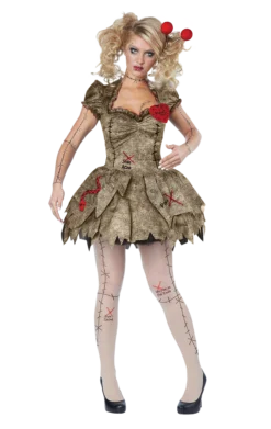 Womens Voodoo Rag Doll Costume