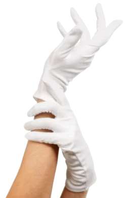 Smiffys Plain Adult White Gloves