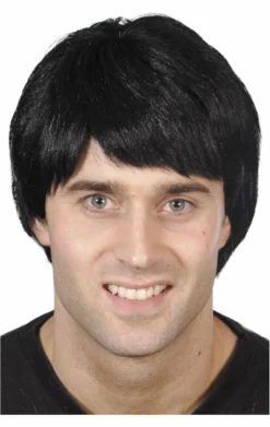 Smiffys Fred Flintstone Short Black Wig