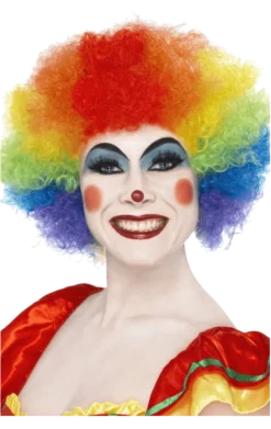 Rainbow Clown Afro Wig