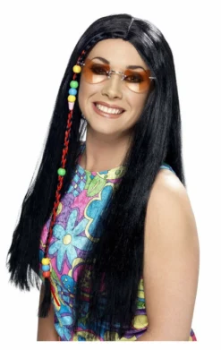 Smiffys Hippie Braided Black Wig
