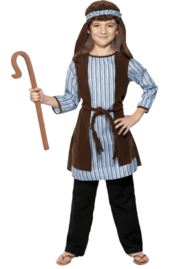 Smiffys Kids Shepherd Nativity Costume