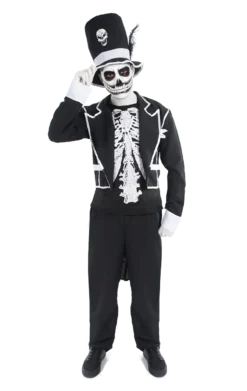 Mens Day Of The Day Skeleton Costume