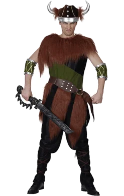 Adult Fur Viking Man Costume