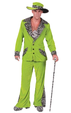 Adult Green Pimp Costume