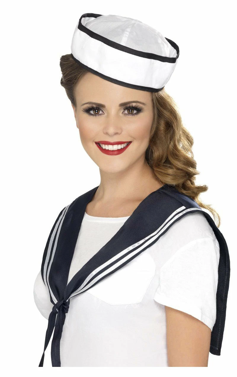 Smiffys Sailor Hat And Collar Set 1 Smiffys Sailor Hat And Collar Set