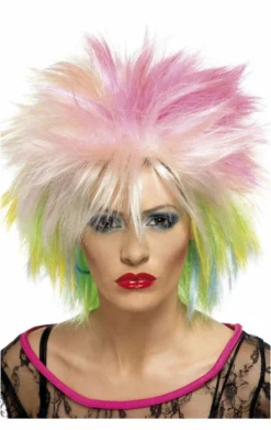 Smiffys Colourful 80s Wig