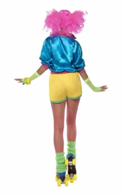 Smiffys Womens 80s Roller Disco Girl Costume -Palmer Sales 00012650a02