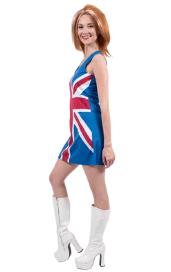 Womens Union Jack Spice Girl Costume 5 Womens Union Jack Spice Girl Costume -Palmer Sales 00012962a02