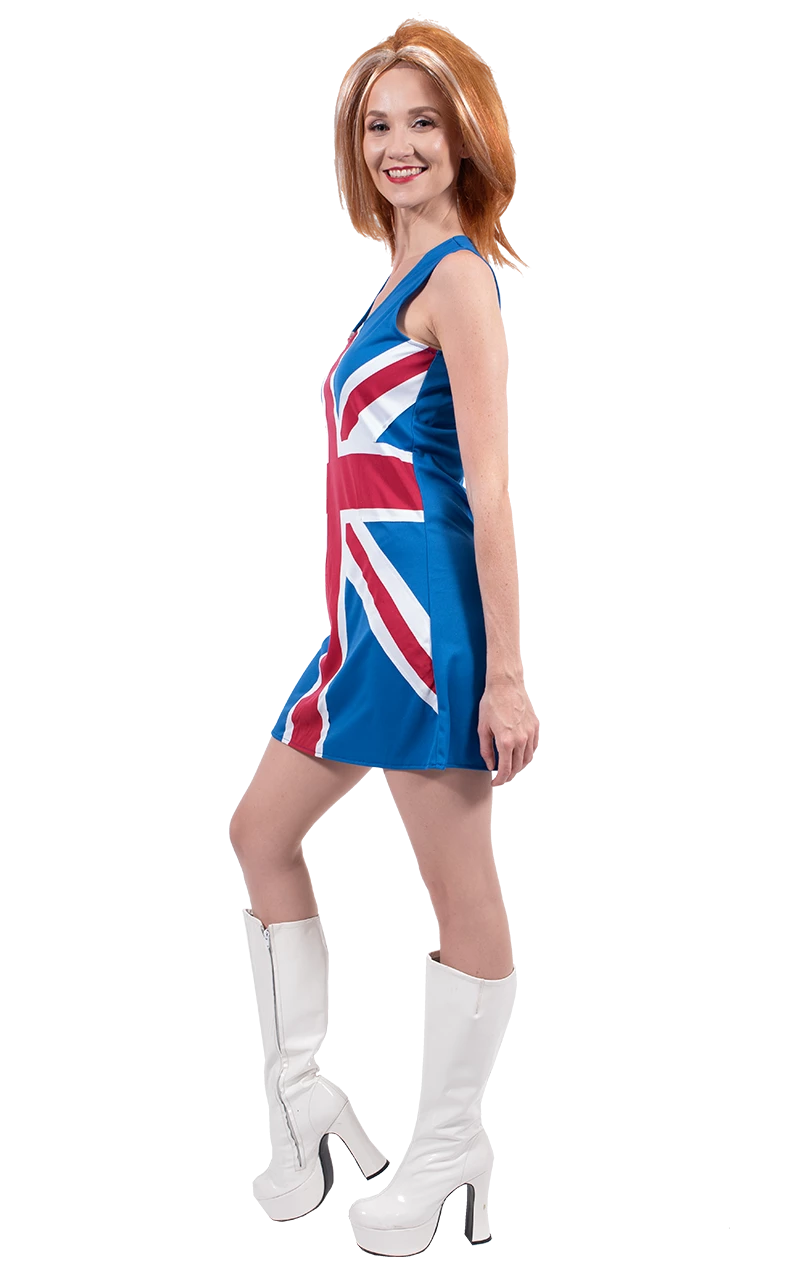Womens Union Jack Spice Girl Costume 3 Womens Union Jack Spice Girl Costume - Image 3