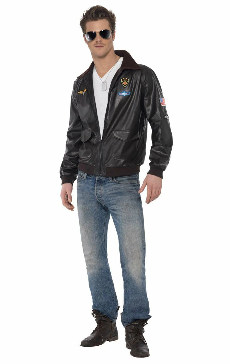 Smiffys Mens Top Gun Maverick Jacket 1 Smiffys Mens Top Gun Maverick Jacket