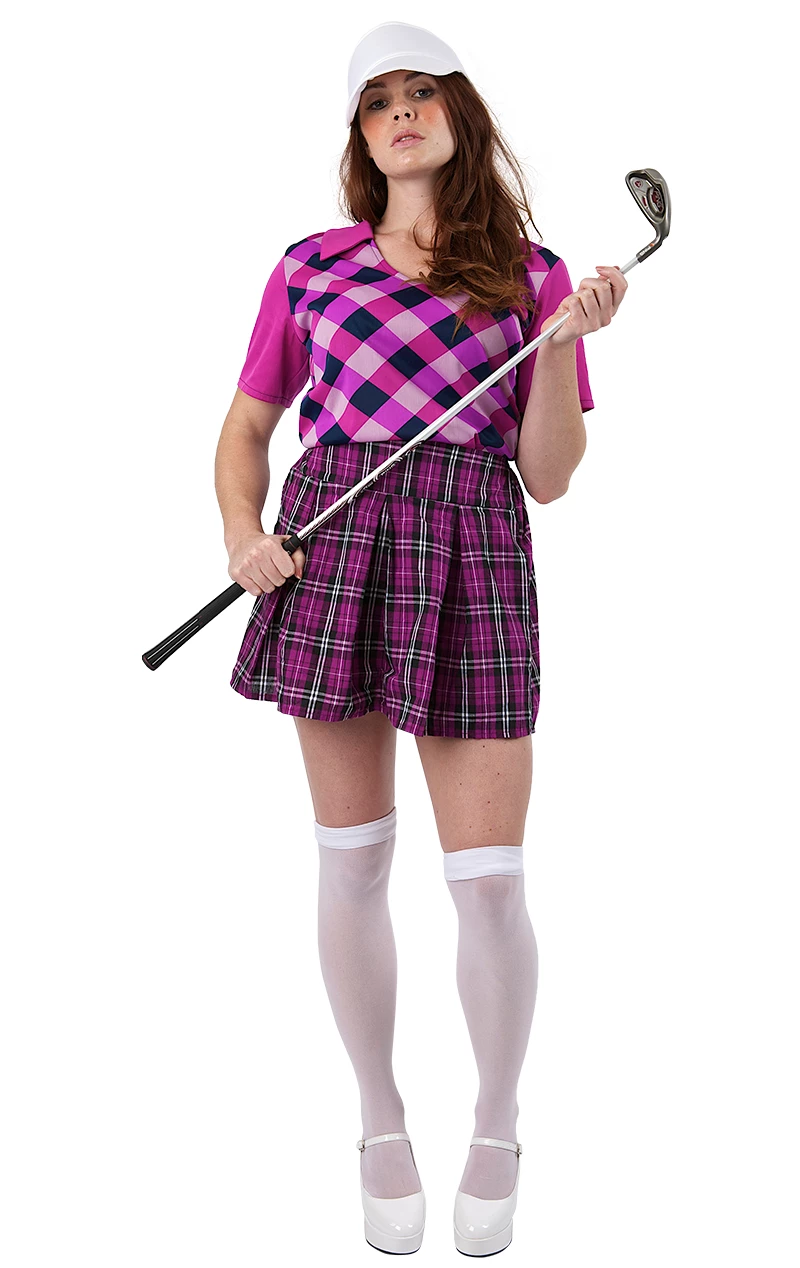 Womens Pink Pub Golf Costume 1 Womens Pink Pub Golf Costume