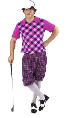 Mens Pink Pub Golf Costume