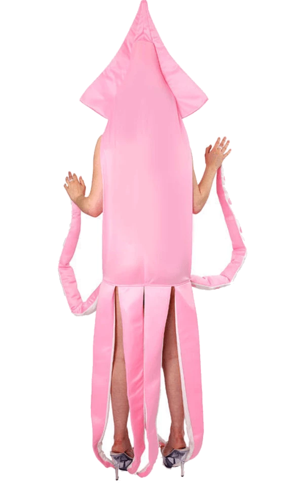 Adult Pink Squid Animal Costume 3 Adult Pink Squid Animal Costume - Image 3