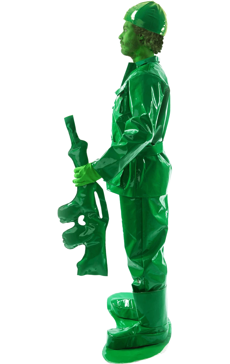 Adult Toy Green Army Man Costume 2 Adult Toy Green Army Man Costume - Image 2