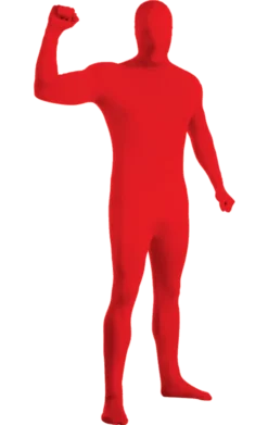 Adult Red Second Skin Costume