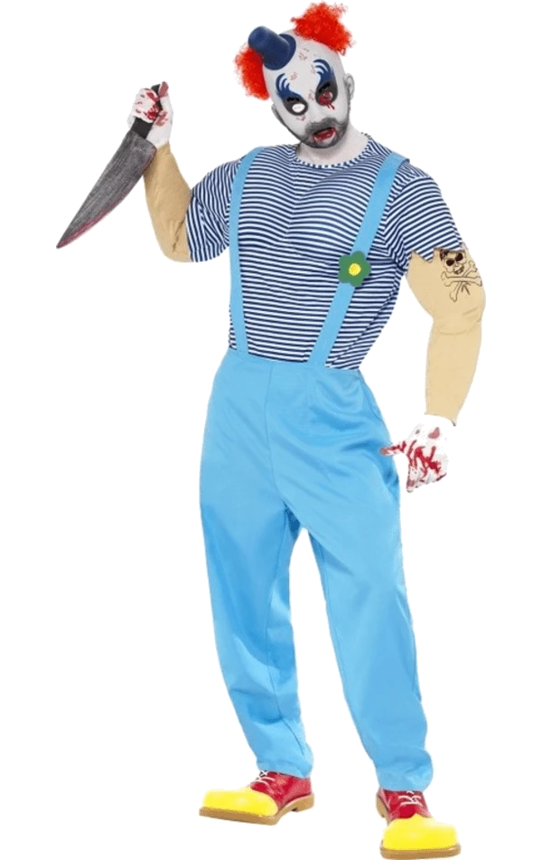 Smiffys Mens Bubbles The Evil Clown Costume 1 Smiffys Mens Bubbles The Evil Clown Costume