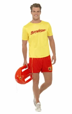 Smiffys Mens Baywatch Tee Costume