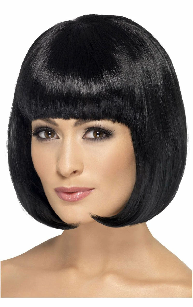 Smiffys Black Long Bob Wig 1 Smiffys Black Long Bob Wig