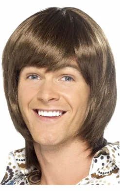 Smiffys 70s Popstar Brown Wig