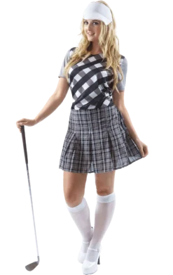 Womens Pub Golf Costume - Black
